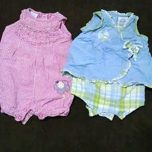 Girls 3-6M Set of 2 Outfits